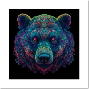 Neon Bear Posters and Art